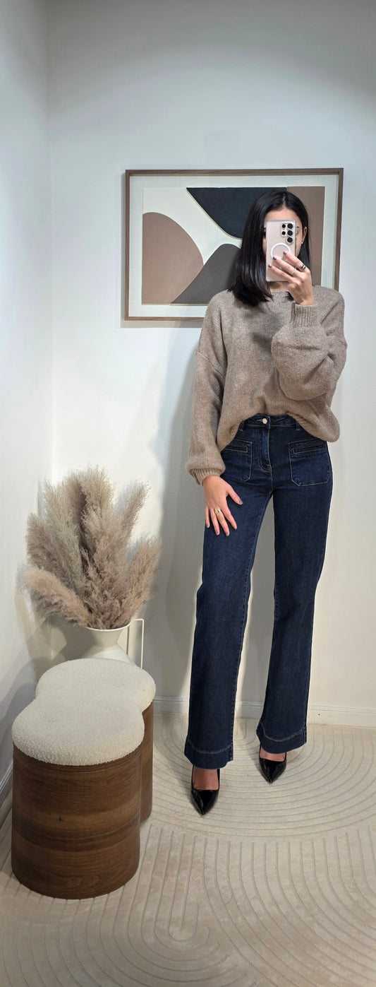 Pull épais col rond