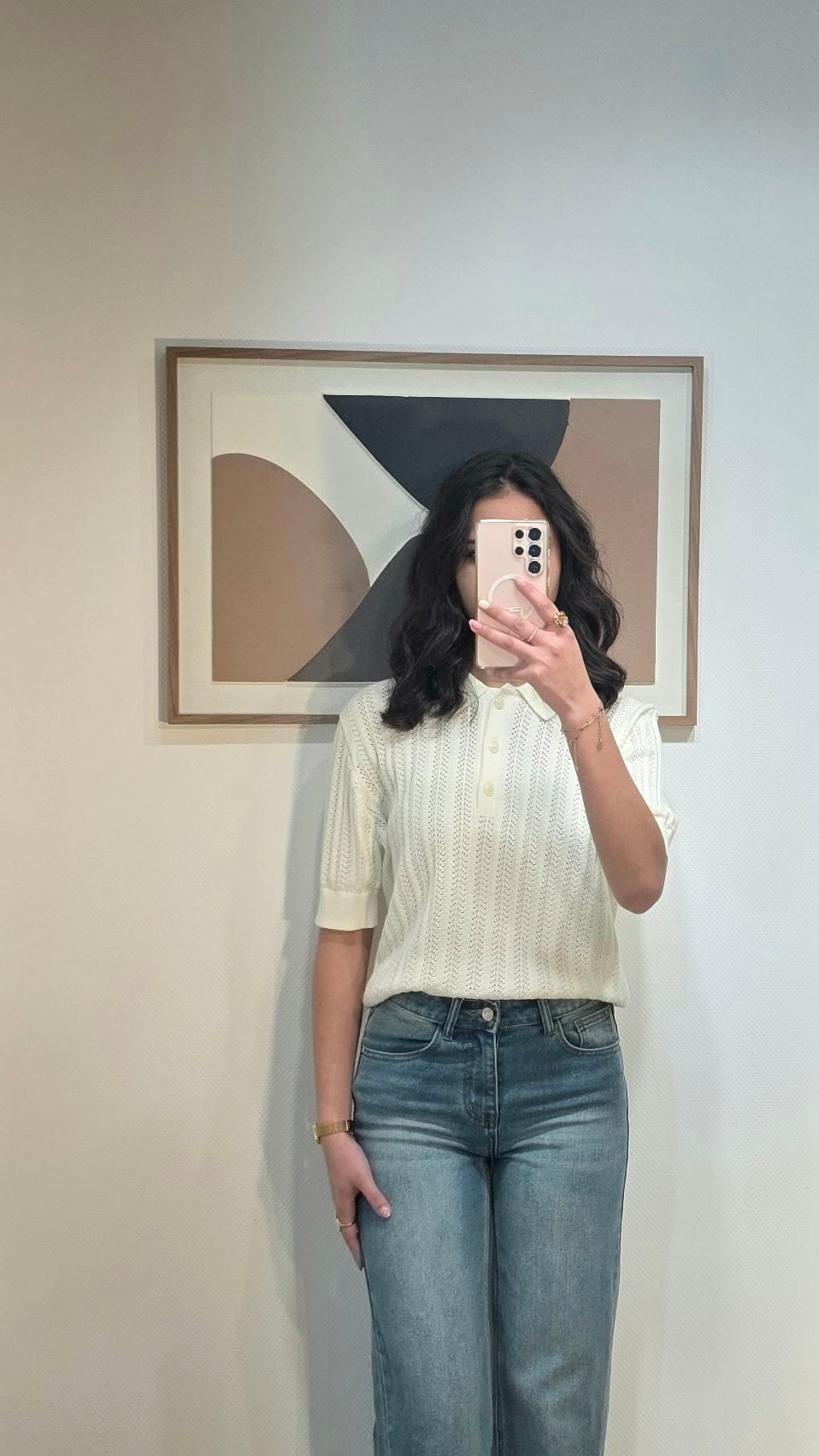 Top en maille crochetée