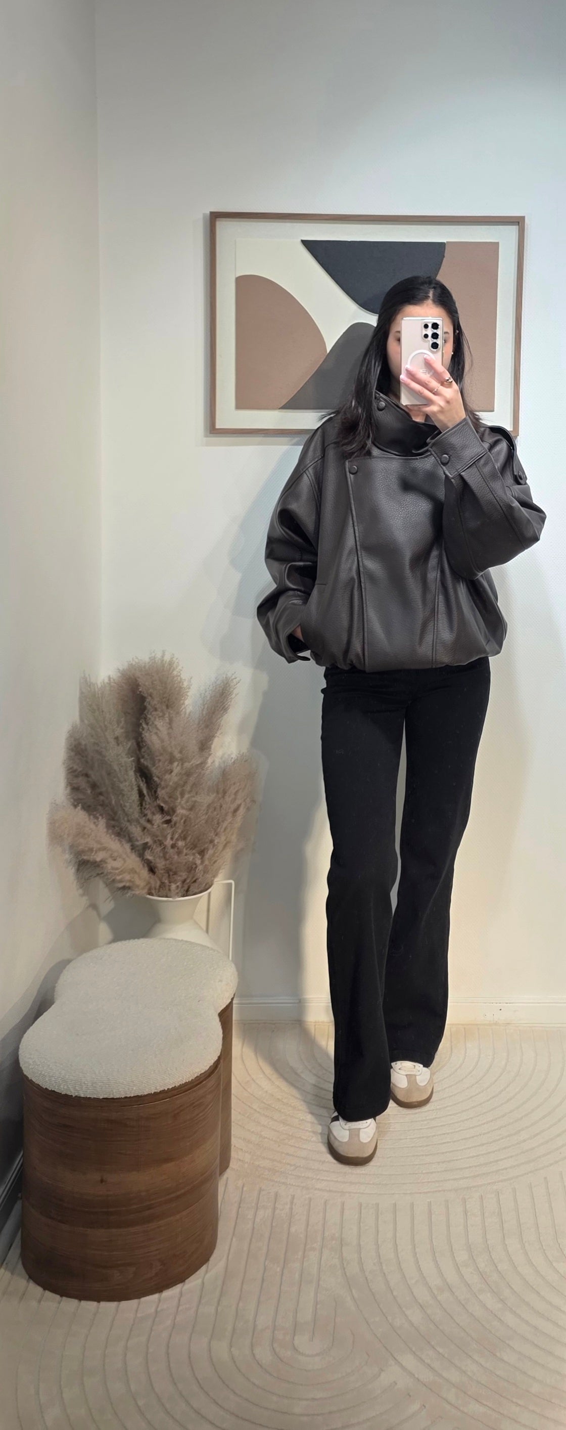 Blouson bomber simili cuir inspi Z