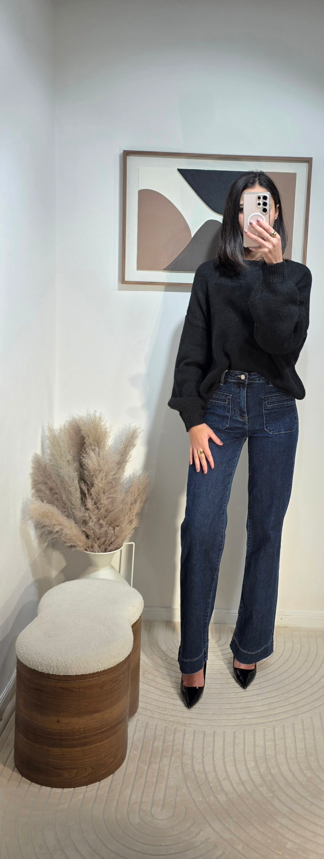 Pull épais col rond