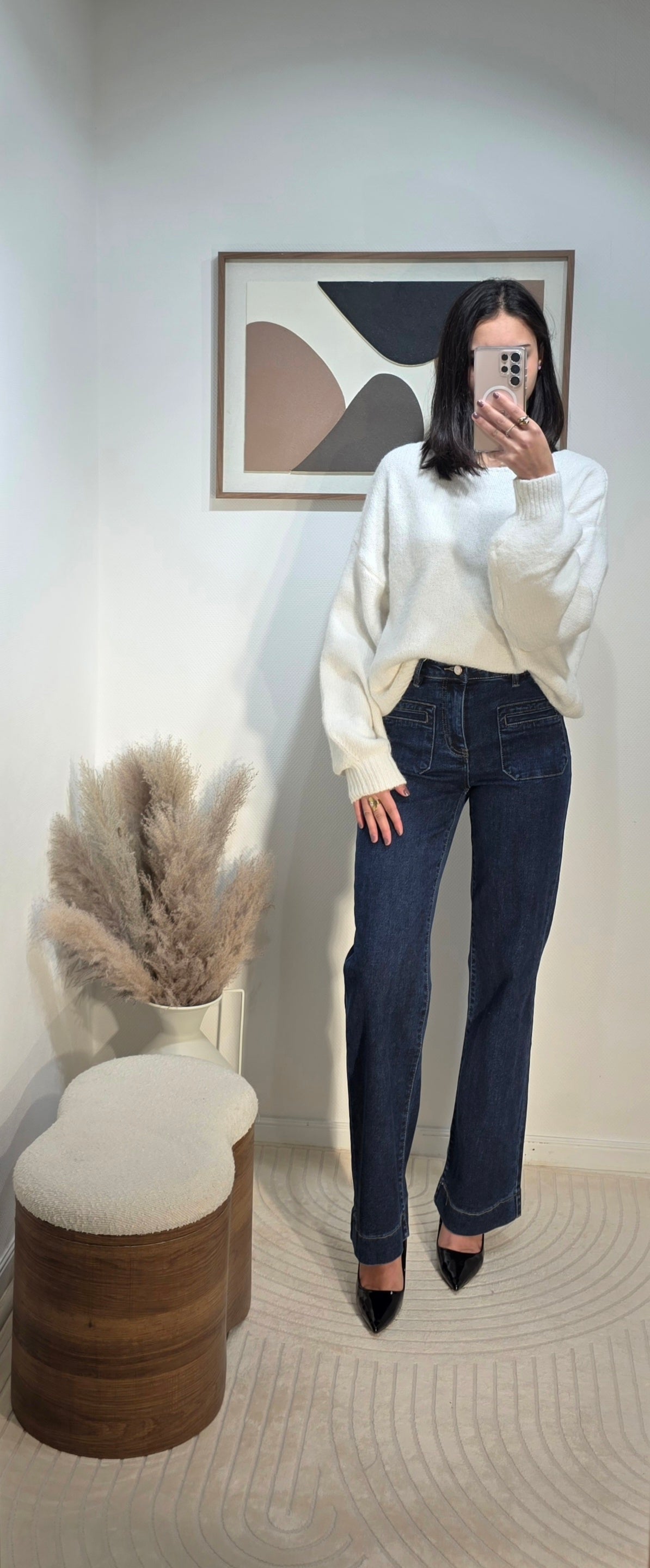 Pull épais col rond