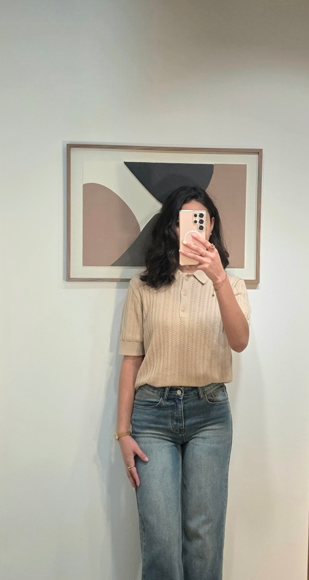 Top en maille crochetée