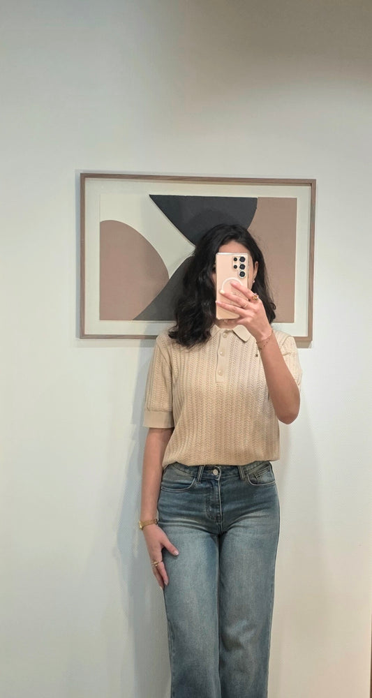 Top en maille crochetée