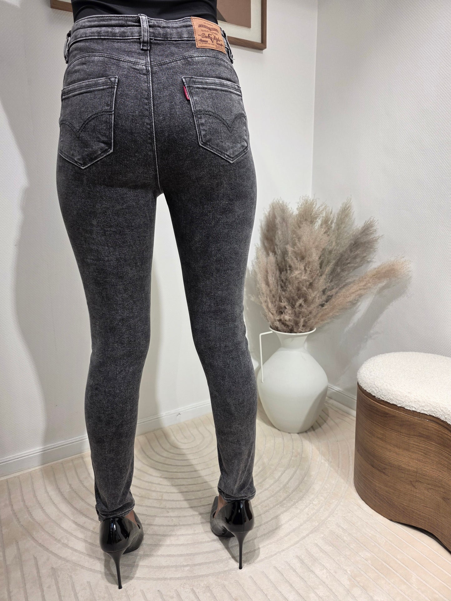 Jeans Skinny gris