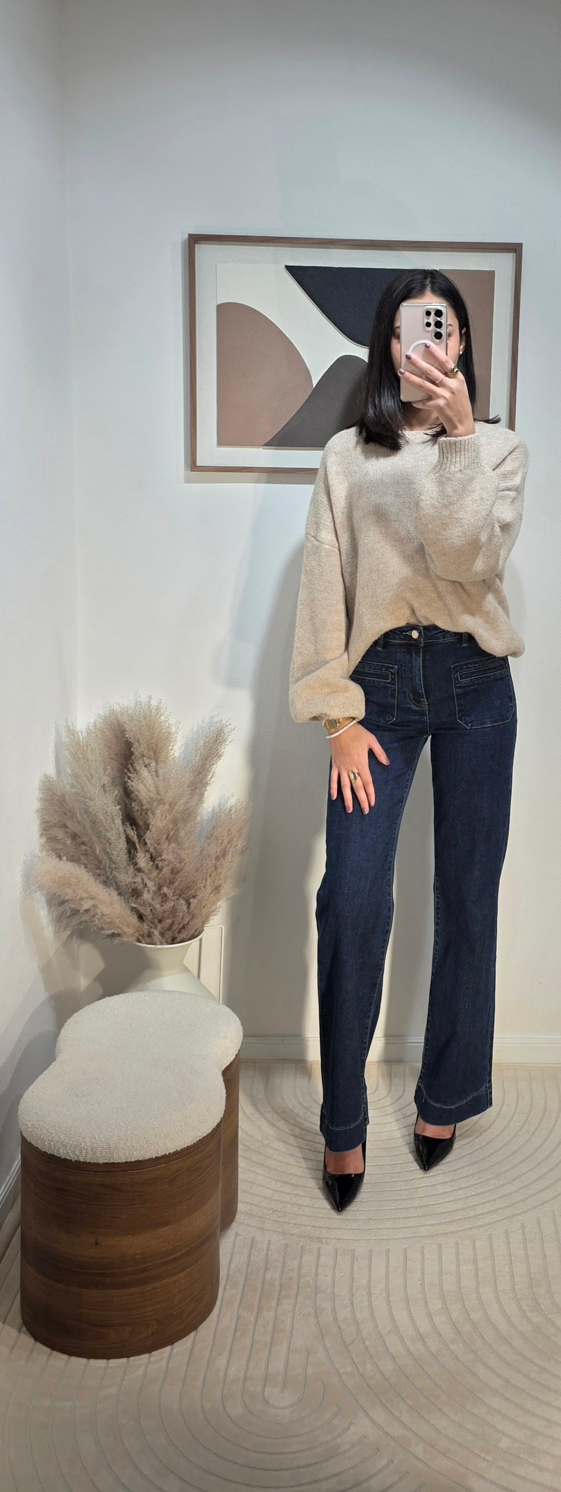 Pull épais col rond