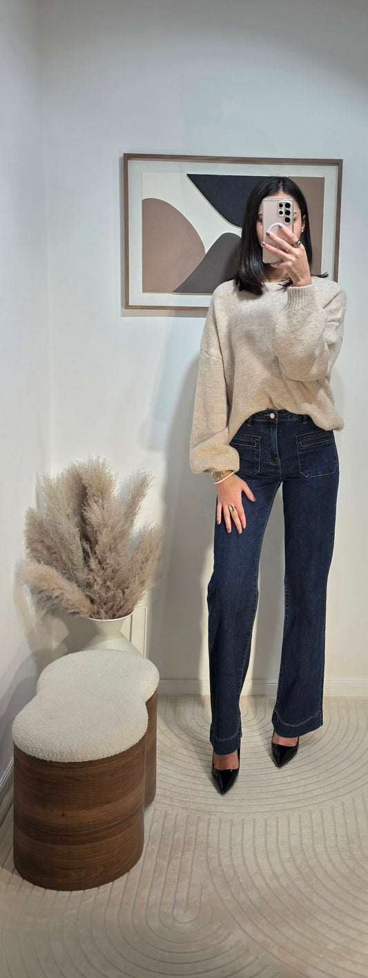 Pull épais col rond