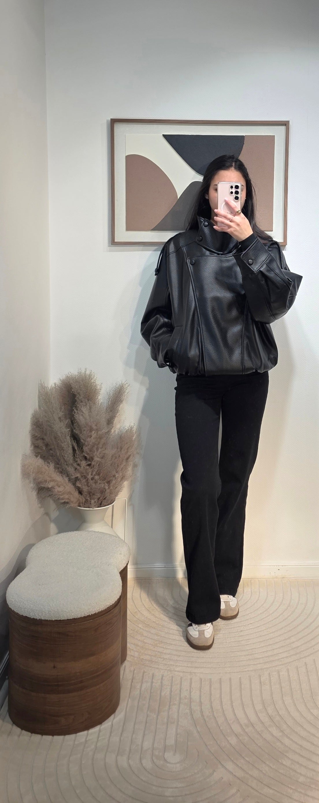 Blouson bomber simili cuir inspi Z