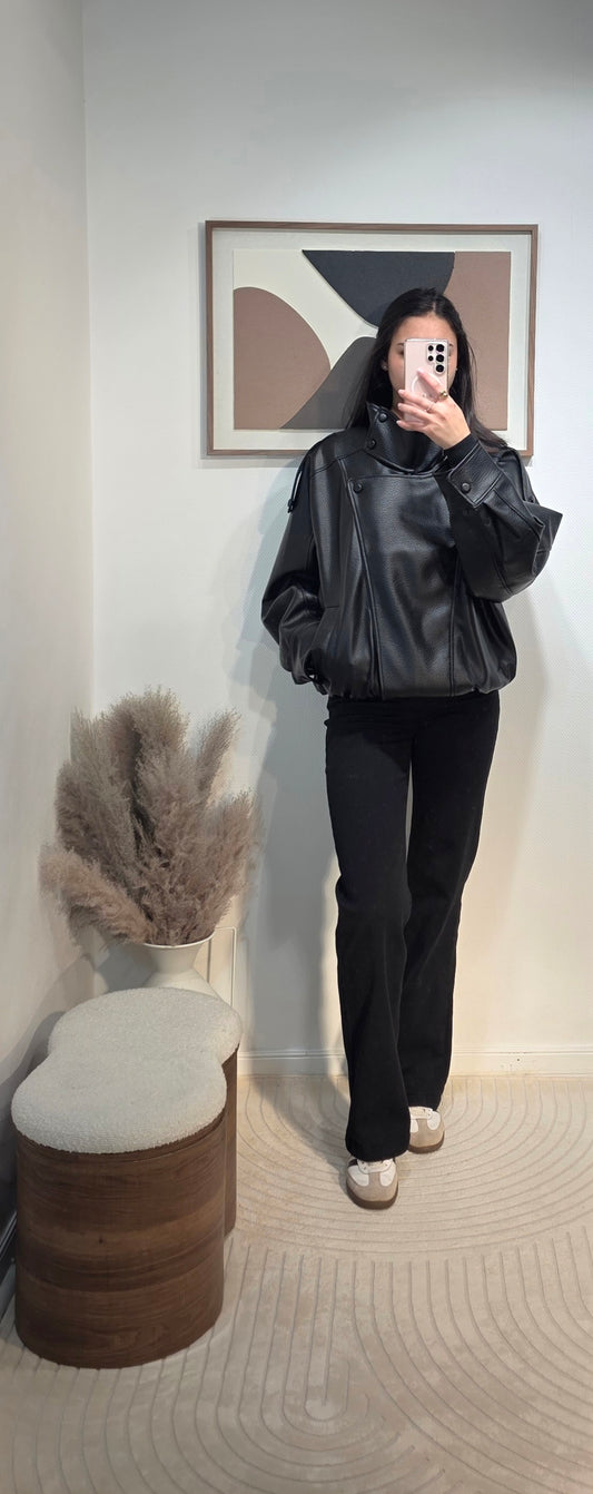 Blouson bomber simili cuir inspi Z