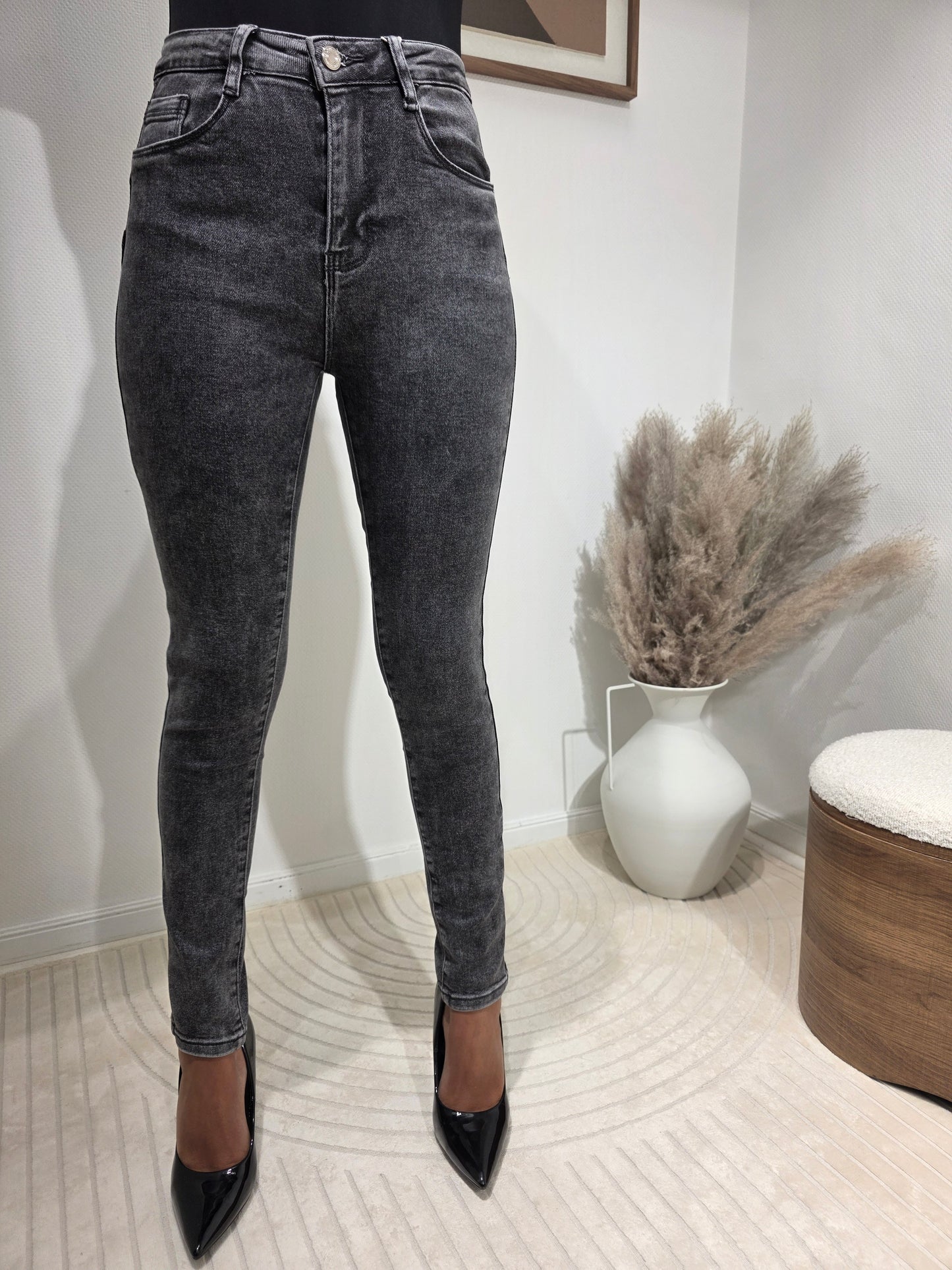 Jeans Skinny gris