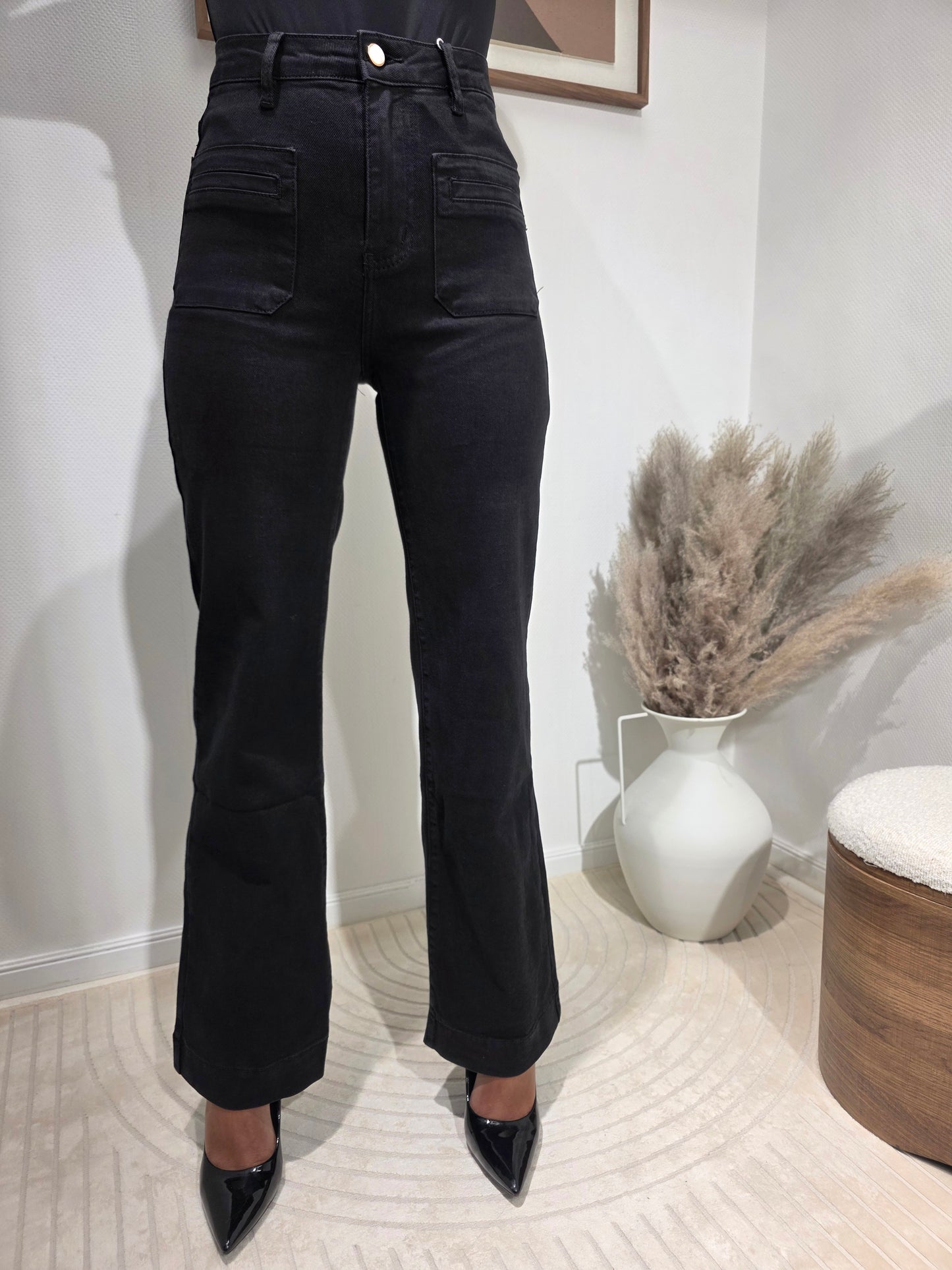 Jeans Wideleg noir