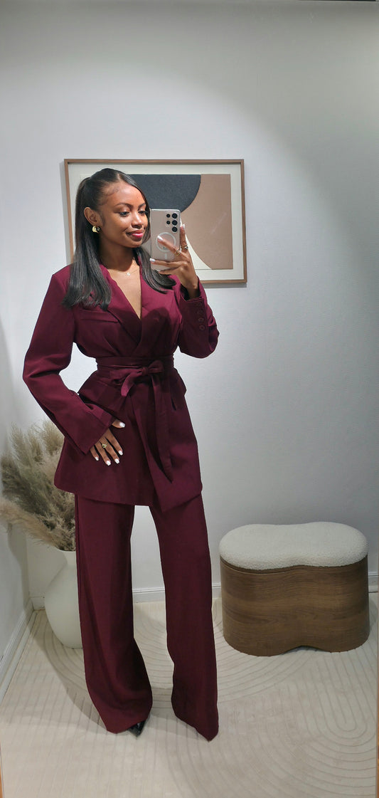 Ensemble tailleur + ceinture