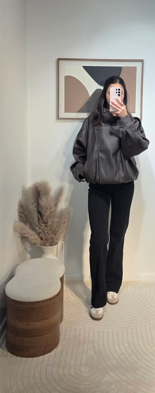 Blouson bomber simili cuir inspi Z